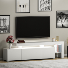 Televizní stolek Beliz, 192 cm, bílá - 3