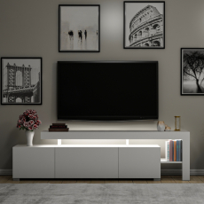 Televizní stolek Beliz, 192 cm, bílá - 7