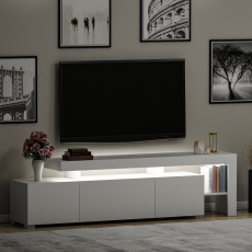 Televizní stolek Beliz, 192 cm, bílá - 8