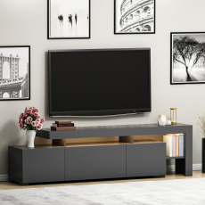 Televizní stolek Beliz, 192 cm, šedá - 4