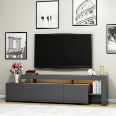 Televizní stolek Beliz, 192 cm, šedá - 5