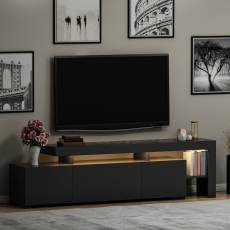 Televizní stolek Beliz, 192 cm, šedá - 8