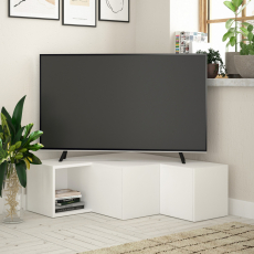 Televizní stolek Compact, 90 cm, bílá - 2