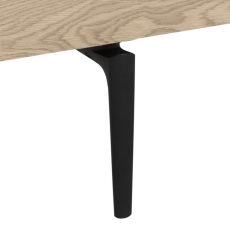 Televizní stolek Connect, 200 cm, dřevotřísková deska, bílý dub - 6