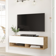 Televizní stolek Eros, 100 cm, bílá - 3