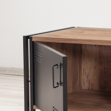 Televizní stolek Foris, 130 cm, borovice / černá - 4