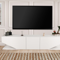 Televizní stolek Inci, 180 cm, bílá - 2