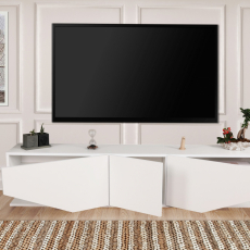 Televizní stolek Inci, 180 cm, bílá - 4