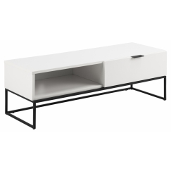 Televizní stolek Kobe, 120 cm, MDF, bílá