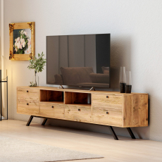 Televizní stolek Laizla, 180 cm, ořech - 2