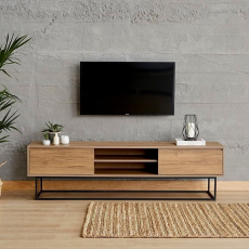 Televizní stolek Laxus, 180 cm, ořech - 2
