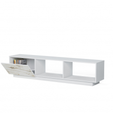 Televizní stolek Lepando, 180 cm, bílá - 6
