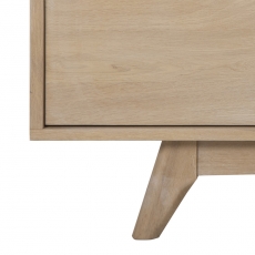 Televizní stolek Marte, 180 cm, dřevotřísková deska, bílý dub - 5