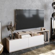 Televizní stolek Nexera, 150 cm, bílá - 2
