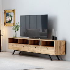 Televizní stolek Otenus, 180 cm, ořech - 2