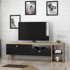 Televizní stolek Parion, 150 cm, černá - 3