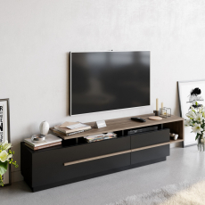 Televizní stolek Pia, 180 cm, černá - 2