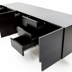 Televizní stolek Pingla, 185 cm, tmavě hnědá - 3
