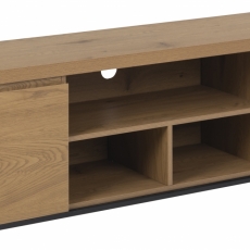 Televizní stolek Tottenham, 160 cm, MDF, přírodní - 1