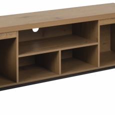 Televizní stolek Tottenham, 160 cm, MDF, přírodní - 3