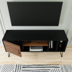 Televizní stolek Tugiba, 150 cm, černá - 4