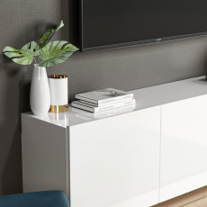 Televizní stolek White, 150 cm, bílá - 6