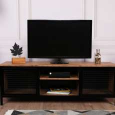 Televizní stolek Zeno, 150 cm, černá - 2