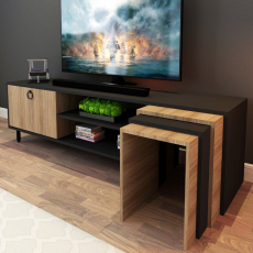 Televizní stolek Zigon, 180 cm, dub - 3