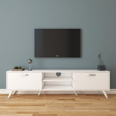 Televizní stolek Zita, 180 cm, bílá - 1