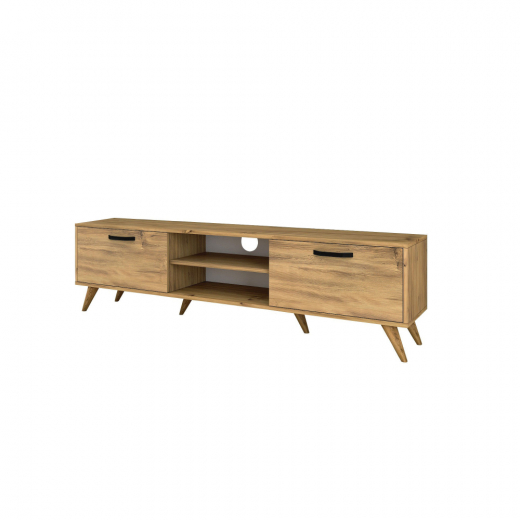 Televízny stolík Amis, 180 cm, orech - 1