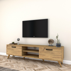 Televízny stolík Amis, 180 cm, orech - 2