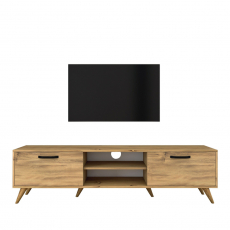 Televízny stolík Amis, 180 cm, orech - 7