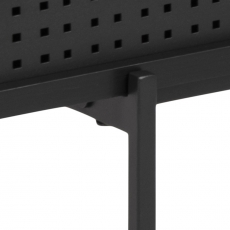 Televízny stolík Angus, 140 cm, kov, čierna - 6