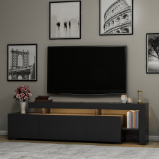 Televízny stolík Beliz, 192 cm, šedá - 2