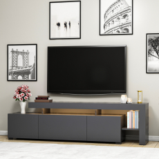 Televízny stolík Beliz, 192 cm, šedá - 5