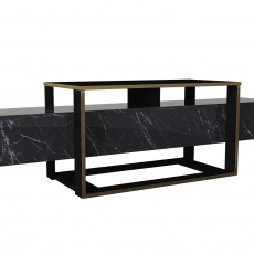 Televízny stolík Bianco, 160 cm, čierna - 1