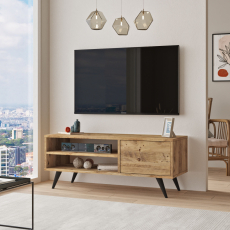Televízny stolík Cadu, 110 cm, borovica - 3