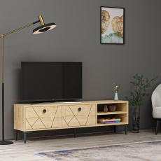 Televízny stolík Clara, 150 cm, dub - 2