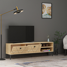 Televízny stolík Clara, 150 cm, dub - 3