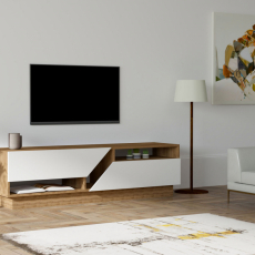 Televízny stolík Coza, 160 cm, biela - 2