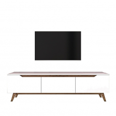 Televízny stolík Dalux, 180 cm, biela - 8