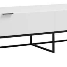 Televízny stolík Kobe, 200 cm, MDF, biela - 1