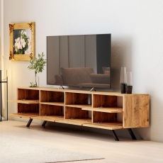 Televízny stolík Laizla, 180 cm, orech - 3