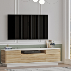 Televízny stolík Little, 140 cm, dub - 4