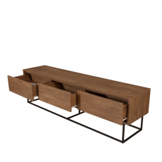 Televízny stolík Milo, 180 cm, orech - 4