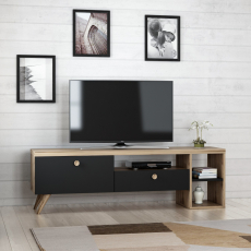 Televízny stolík Parion, 150 cm, čierna - 4