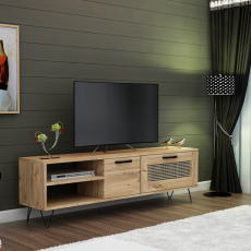 Televízny stolík Pella, 150 cm, borovica - 2
