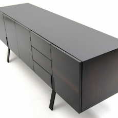 Televízny stolík Pingla, 185 cm, tmavo hnedá - 2