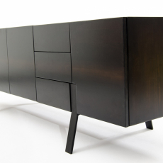 Televízny stolík Pingla, 185 cm, tmavo hnedá - 4
