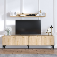 Televízny stolík Primo, 180 cm, dub - 2